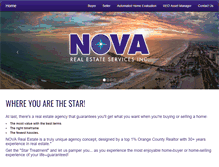 Tablet Screenshot of novareservices.com